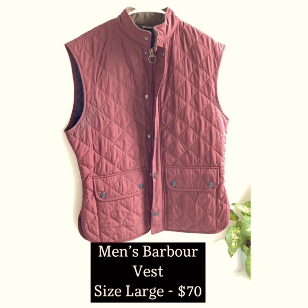 Barbour Burgundy vest